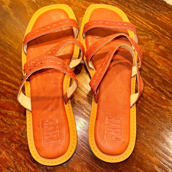 Square toe Frye sandals - Picture 3 of 5